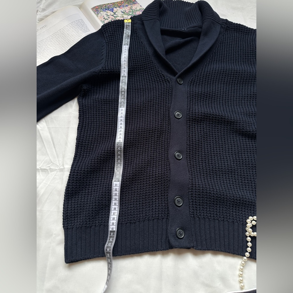 Navy Blue Women's Sweater - Picture 6 of 11